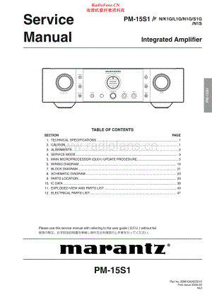 Marantz-PM15S1-int-sm2 维修电路原理图.pdf