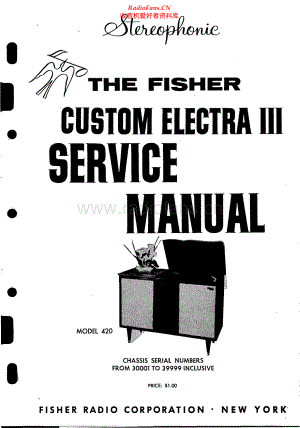 Fisher-CustomElectra420-mc-sm2维修电路原理图.pdf