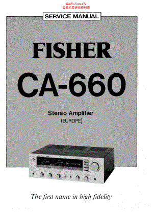 Fisher-CA660-int-sm维修电路原理图.pdf