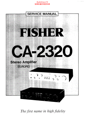 Fisher-CA2320-int-sm维修电路原理图.pdf