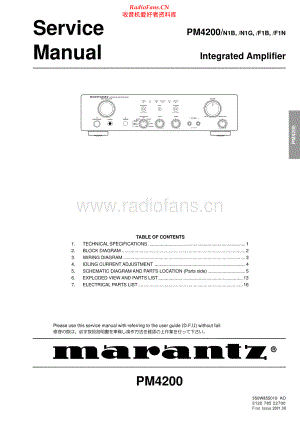 Marantz-PM4200-int-sm 维修电路原理图.pdf