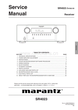 Marantz-SR4023-avr-sm 维修电路原理图.pdf