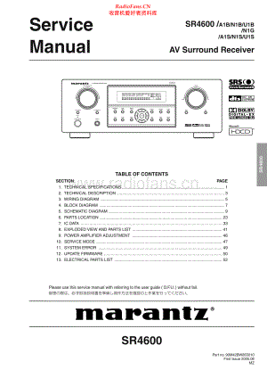 Marantz-SR4600-avr-sm 维修电路原理图.pdf