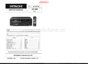 Hitachi-AKG88-kar-sm 维修电路原理图.pdf