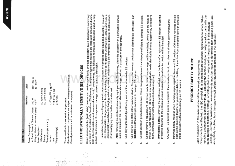 HarmanKardon-AVR70-avr-sm维修电路原理图.pdf_第3页