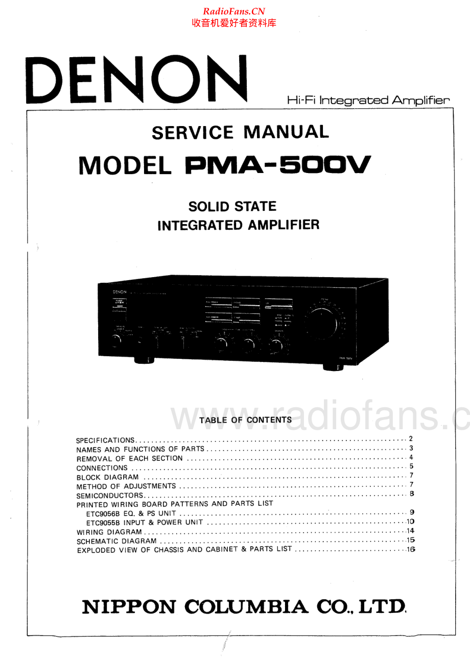 Denon-PMA500V-int-sm维修电路原理图.pdf_第1页