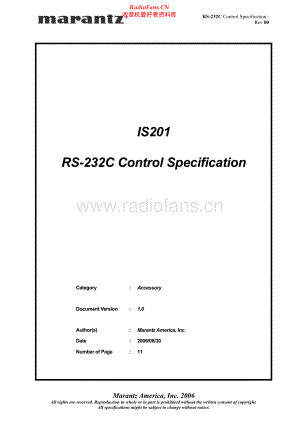Marantz-IS201-rs232-sm 维修电路原理图.pdf
