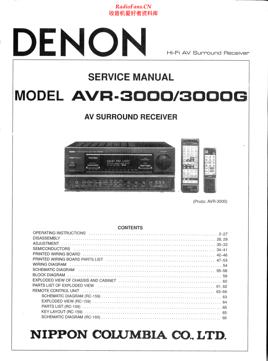 Denon-AVR3000-avr-sm维修电路原理图.pdf_第1页