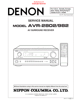 Denon-AVR2802-av-sm维修电路原理图.pdf