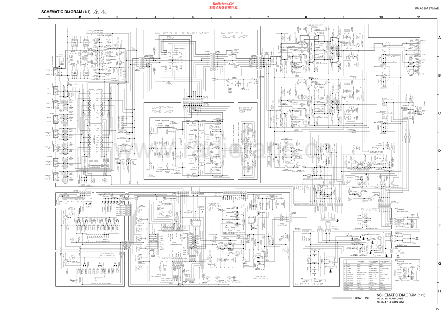 Denon-PMA700AE-int-sm维修电路原理图.pdf_第1页