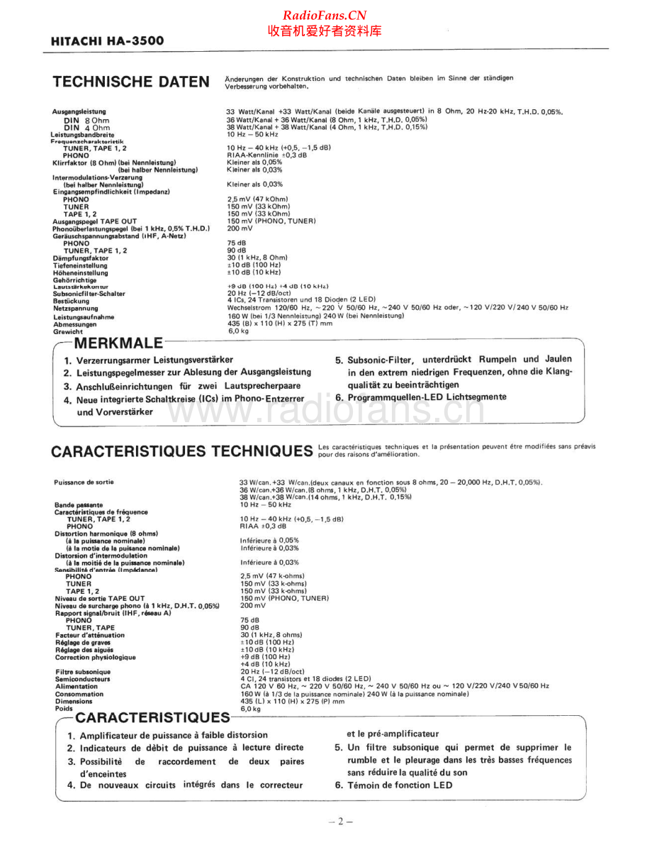Hitachi-HA3500-int-sm 维修电路原理图.pdf_第2页