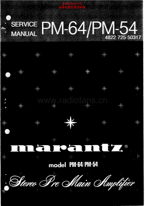 Marantz-PM64-int-sm 维修电路原理图.pdf
