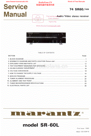 Marantz-SR60L-avr-sm 维修电路原理图.pdf