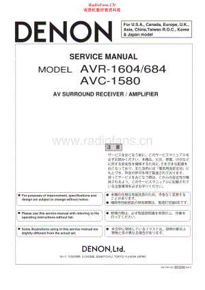 Denon-AVC1580-avr-sm维修电路原理图.pdf
