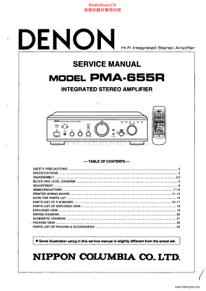 Denon-PMA655R-int-sm维修电路原理图.pdf