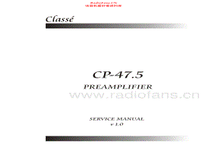 Classe-CP47_5-pre-sm维修电路原理图.pdf
