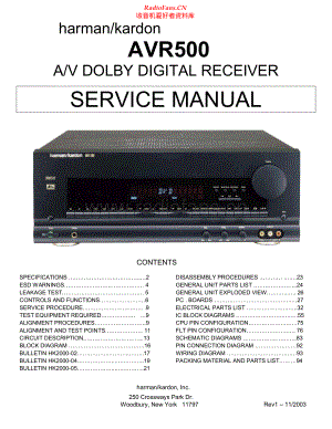 HarmanKardon-AVR500-avr-sm维修电路原理图.pdf