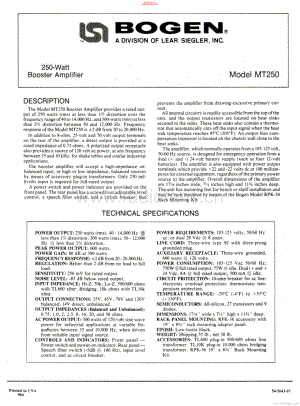Bogen-MT250-pa-sm维修电路原理图.pdf