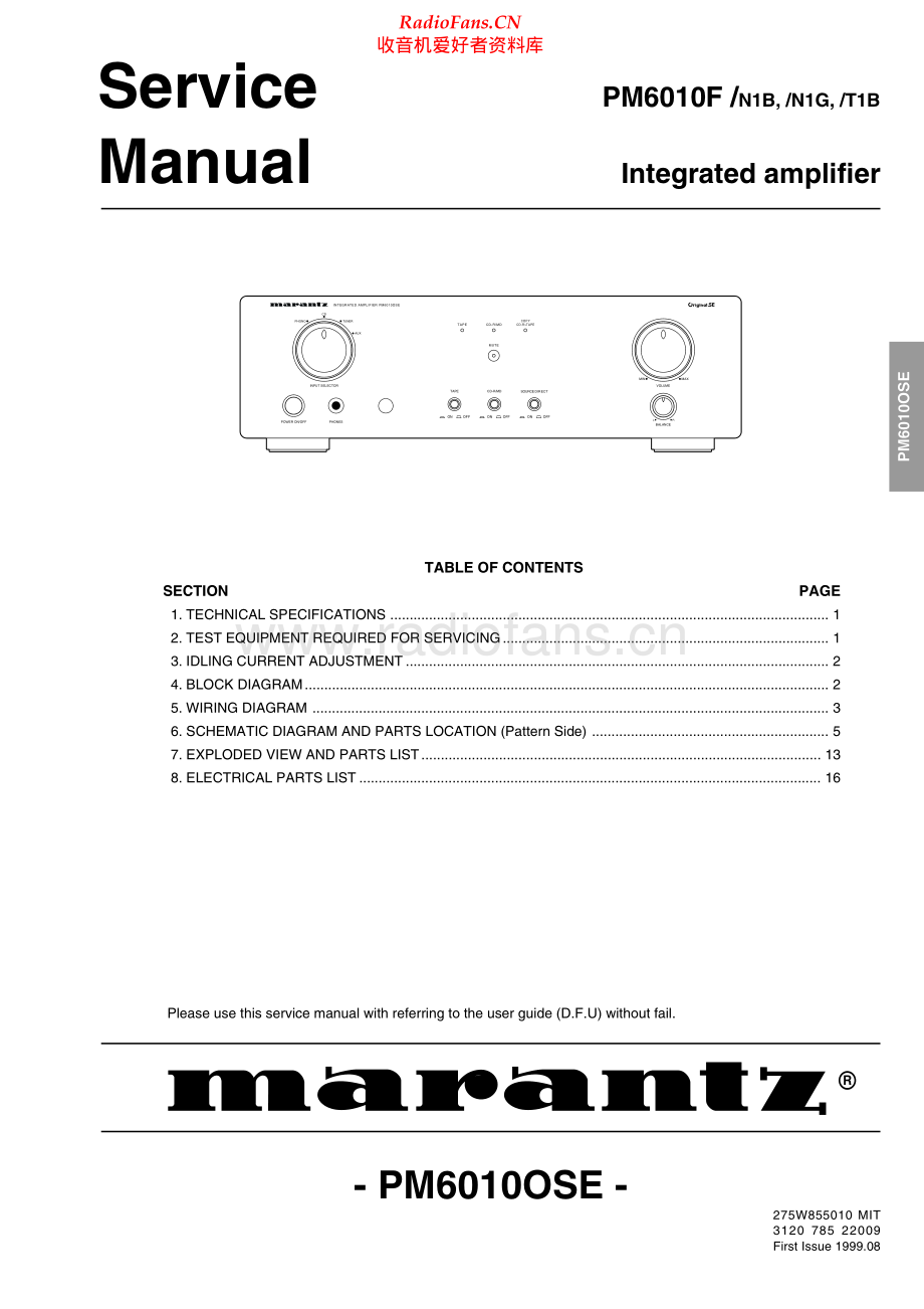 Marantz-PM6010F-int-sm 维修电路原理图.pdf_第1页