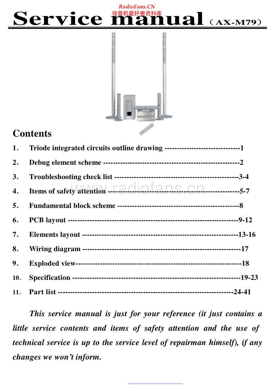 Hitachi-AXM79-hts-sm 维修电路原理图.pdf_第2页