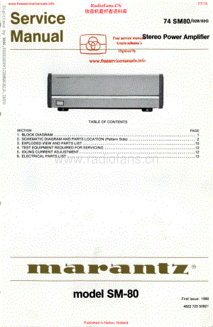 Marantz-SM80-pwr-sm 维修电路原理图.pdf