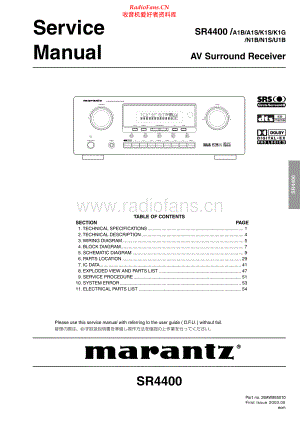 Marantz-SR4400-avr-sm 维修电路原理图.pdf