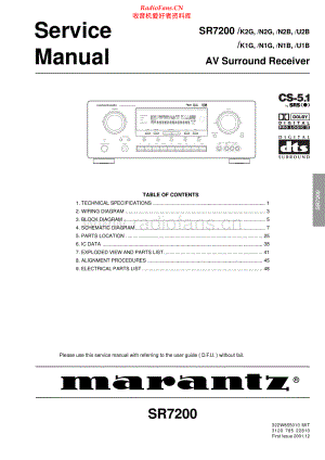 Marantz-SR7200-avr-sm 维修电路原理图.pdf