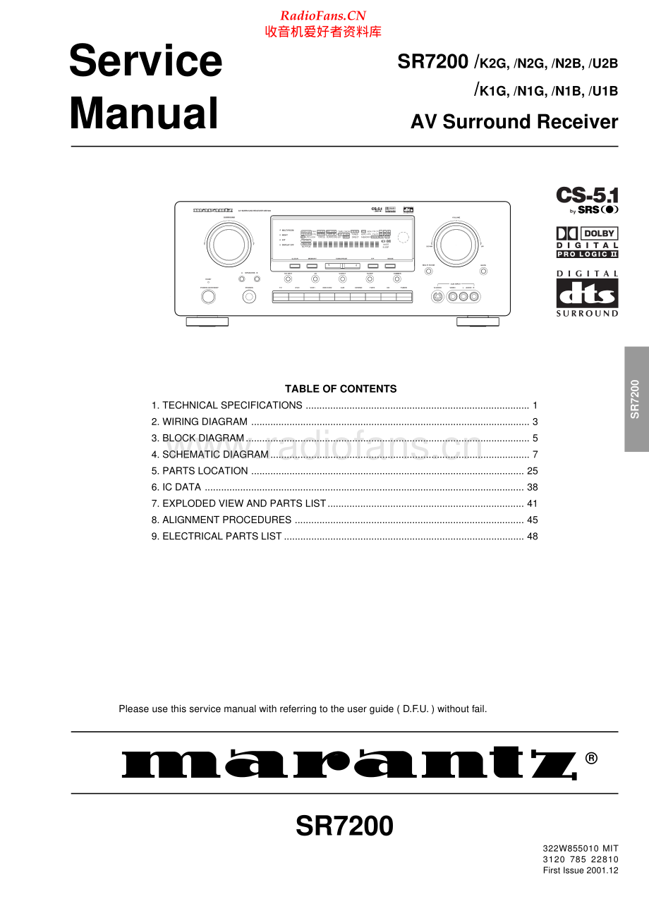 Marantz-SR7200-avr-sm 维修电路原理图.pdf_第1页