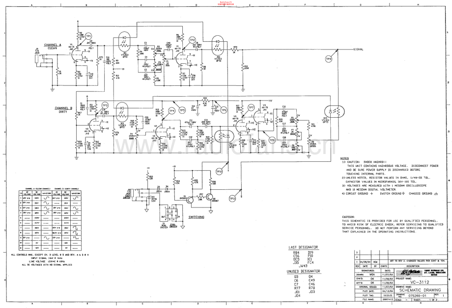 Crate-VC3112-pre-sch维修电路原理图.pdf_第1页