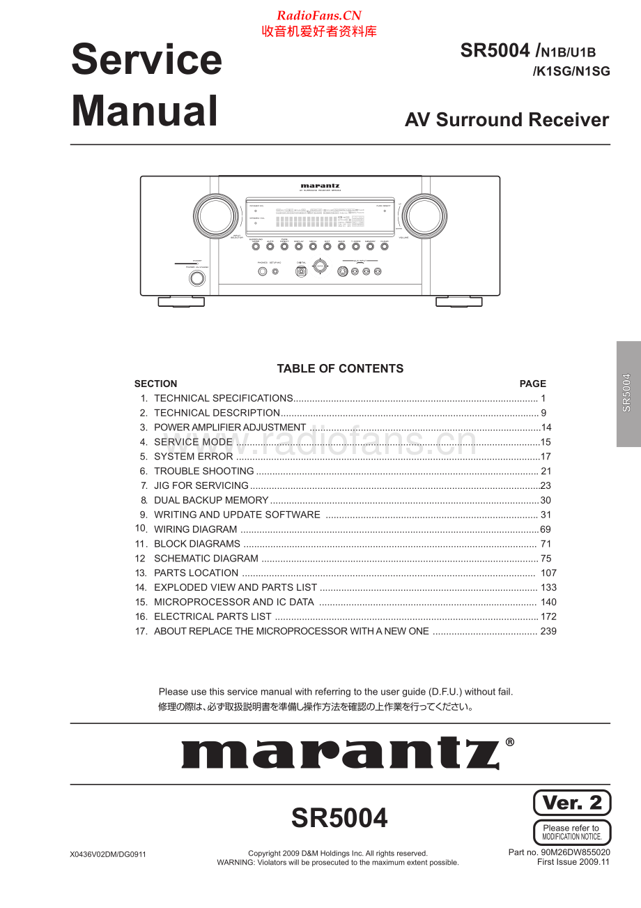 Marantz-SR5004-avr-sm 维修电路原理图.pdf_第1页