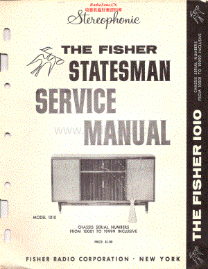 Fisher-Statesman1010-mc-sm维修电路原理图.pdf