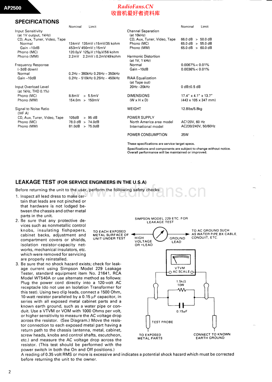 HarmanKardon-AP2500-pre-sm维修电路原理图.pdf_第2页