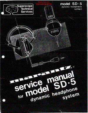 Marantz-SD5-hp-sm 维修电路原理图.pdf