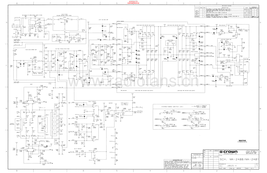 Crown-MacroTech2400-pwr-sch维修电路原理图.pdf_第1页
