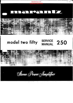Marantz-250-pwr-sm 维修电路原理图.pdf