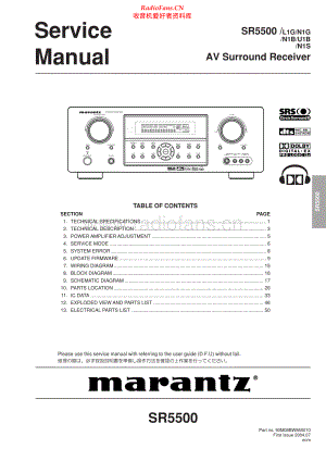 Marantz-SR5500-avr-sm 维修电路原理图.pdf