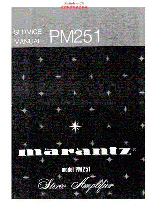 Marantz-PM251-int-sm 维修电路原理图.pdf