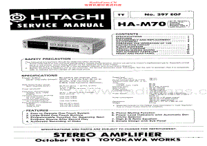 Hitachi-HAM70-int-sm 维修电路原理图.pdf