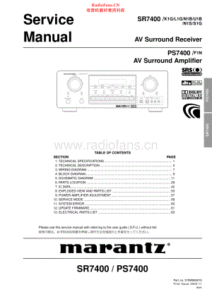 Marantz-SR7400-avr-sm 维修电路原理图.pdf