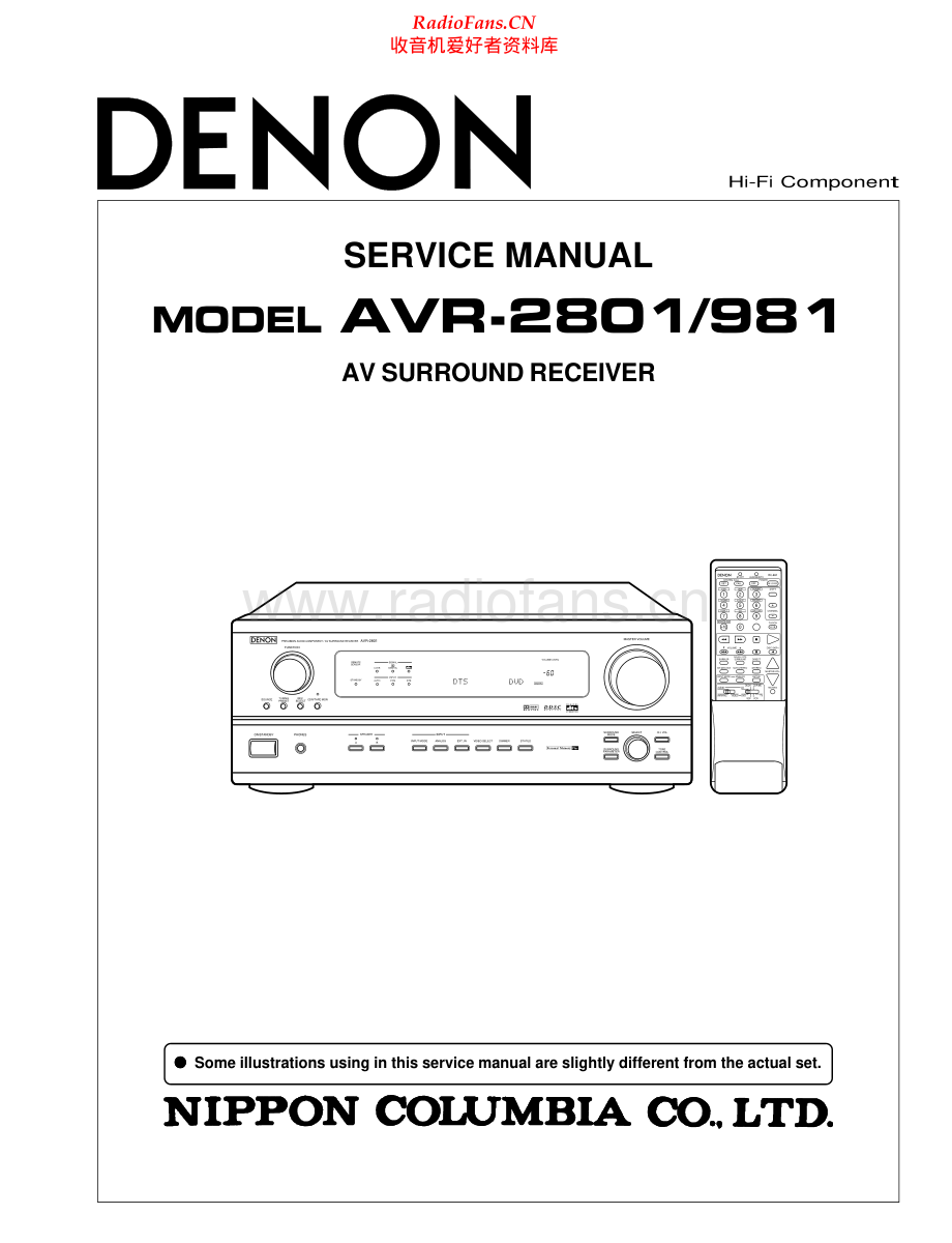 Denon-AVR981-avr-sm维修电路原理图.pdf_第1页