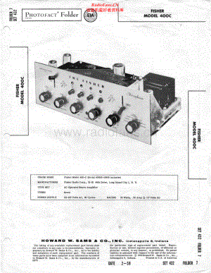 Fisher-400C-int-sm维修电路原理图.pdf