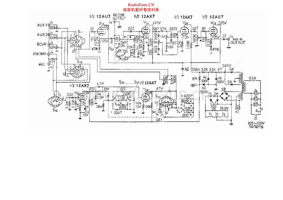 Fisher-50CM-pre-sch维修电路原理图.pdf_第1页