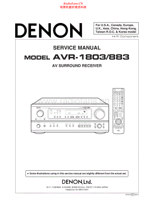 Denon-AVR1803-avr-sm维修电路原理图.pdf