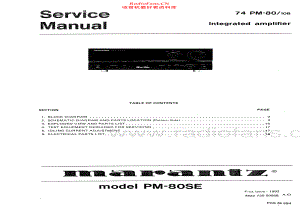 Marantz-PM80SE-int-sm 维修电路原理图.pdf