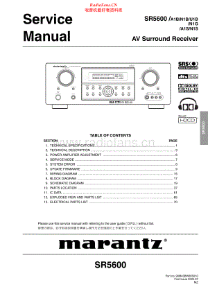 Marantz-SR5600-avr-sm 维修电路原理图.pdf