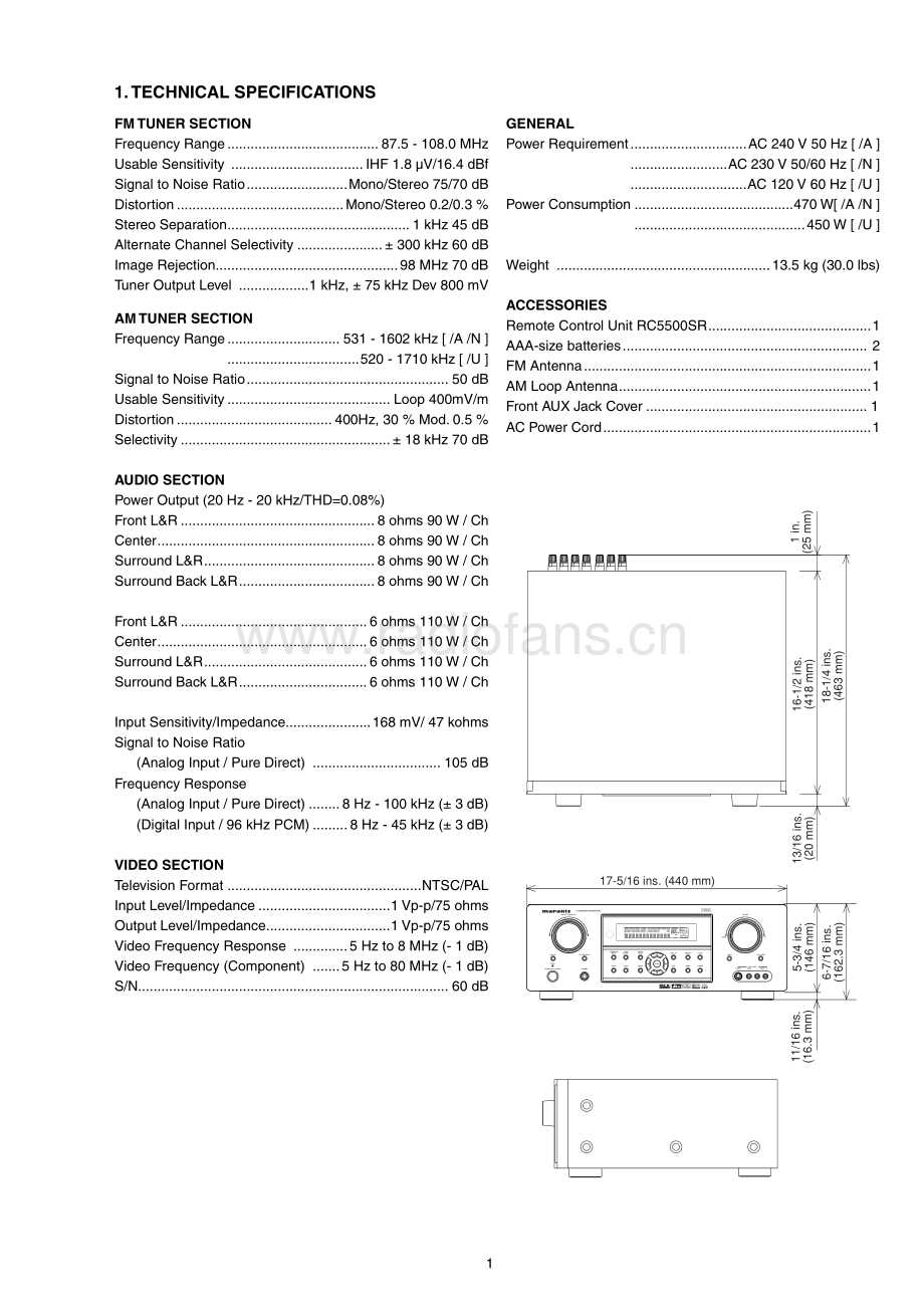 Marantz-SR5600-avr-sm 维修电路原理图.pdf_第3页