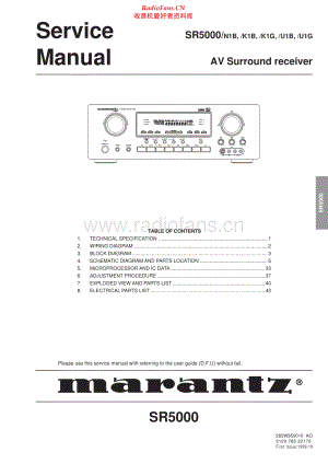 Marantz-SR5000-avr-sm 维修电路原理图.pdf