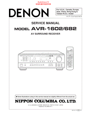 Denon-AVR1602-avr-sm维修电路原理图.pdf