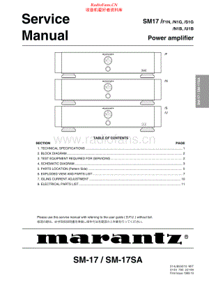 Marantz-SM17SA-pwr-sm 维修电路原理图.pdf