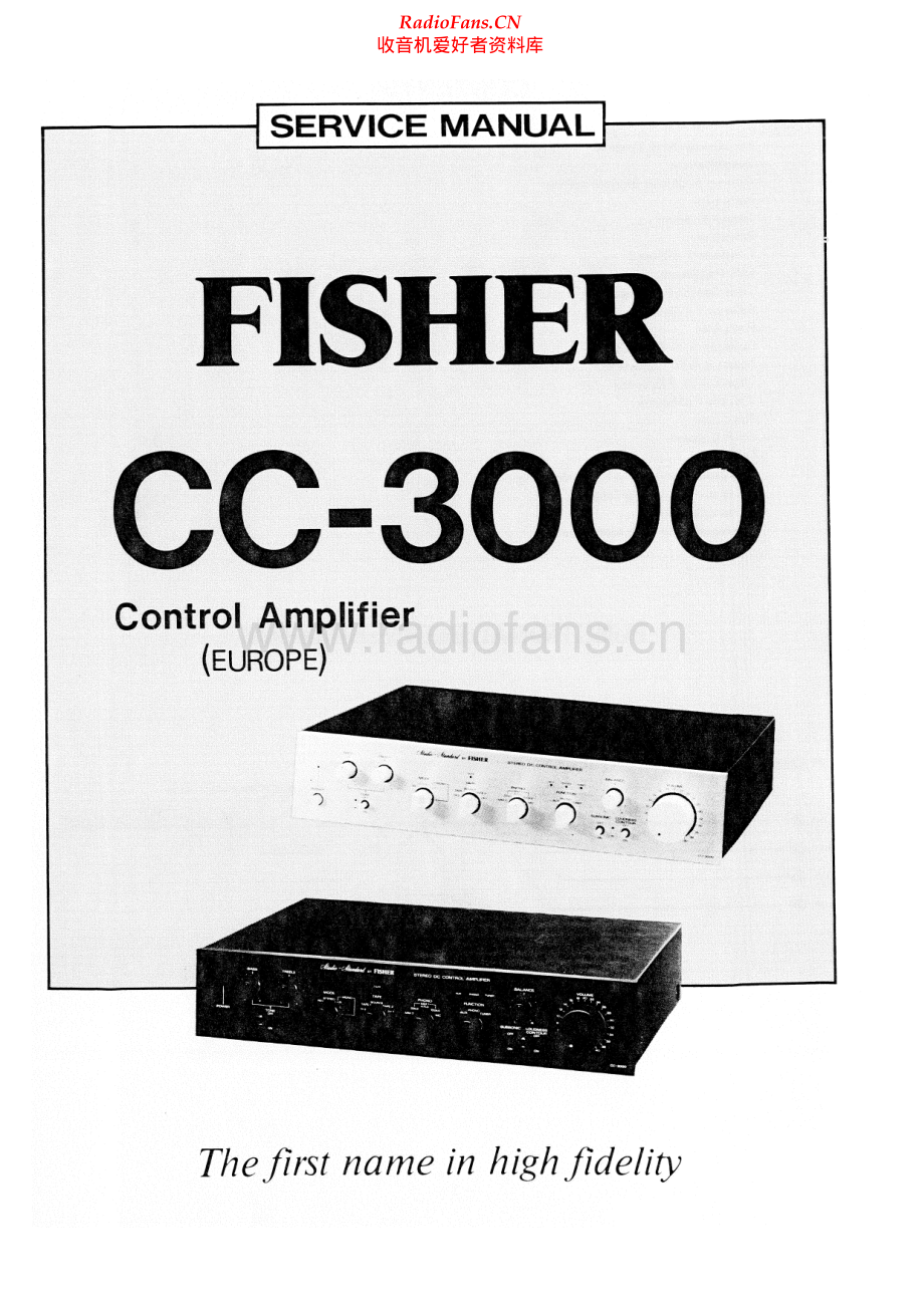 Fisher-CC3000-pre-sm维修电路原理图.pdf_第1页
